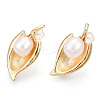 Natural Pearl Stud Earrings PEAR-N020-06E-3