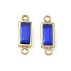 Birthstone 304 Stainless Steel Rhinestone Connector Charms STAS-L022-576G-06-1