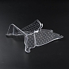 Transparent Acrylic Earring Display Stands EDIS-WH0016-042-2