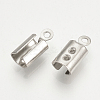 Tarnish Resistant 304 Stainless Steel Folding Crimp Ends X-STAS-T015-43-1