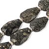 Natural Snowflake Obsidian Beads Strands G-P548-B20-01-1