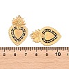 304 Stainless Steel Enamel Pendants STAS-K293-33G-4