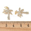 Brass Micro Pave Clear Cubic Zirconia Pendants LS-KK-Q031-14G-3