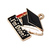 Graduation Season Alloy Enamel Pendants LS-ENAM-I065-02KCG-03-2