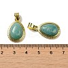 Natural Amazonite Pendants G-M405-05G-05-3