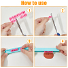 4 Sets 4 Styles Letter PP Plastic Cookie Stamp Sets with Plastic Molds DIY-FH0007-65-5