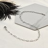 Brass Heart Link Bracelets for Women BJEW-G735-07P-2