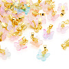 36Pcs 9 Colors Baking Paint Handmade Lampwork Pendants PALLOY-TA00157-3