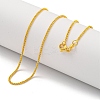 Brass Wheat Chain Necklaces for Women NJEW-G084-21G-1