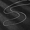Tarnish Resistant Women's 304 Stainless Steel Snake Chain Necklaces STAS-O037-59P-3
