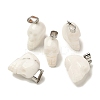 Natural White Jade Pendants G-Z067-02P-11-2