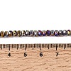 Electroplate Glass Beads Strands GLAA-Q105-03P-4