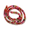 Dyed Natural Agate Beads Strands G-R262-4mm-1-4