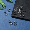 10Pcs 201 Stainless Steel Stud Earring Findings with Hole EJEW-FS0001-14A-8