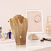 Bust Wooden Display Stands for Necklaces ODIS-WH0331-54-7