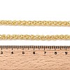 Brass Wheat Chains Necklaces for Women NJEW-B157-21G-5