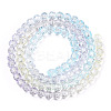 Transparent Glass Beads Strands GLAA-E036-07W-3