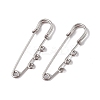 Tarnish Resistant 304 Stainless Steel Safety Pins Brooch Findings X-STAS-I673-06P-1