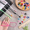 5Pcs 5 Colors Rubber Lanyard Straps DIY-GF0008-39B-3