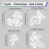 4Pcs 4 Styles PET Waterproof Self-adhesive Car Stickers DIY-WH0308-225A-099-2