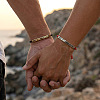 2Pcs DON'T LET THE HARD DAYS WIN 304 Stainless Steel Charm Motivational Quote Bracelets FG5463-5-3