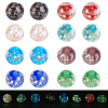 80Pcs 8 Colors Luminous Handmade Gold Sand Lampwork Beads LAMP-SC0001-27-1
