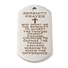 Non-Tarnish 201 Stainless Steel Pendants STAS-L079-15P-1