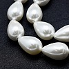 Electroplate Shell Pearl Beads Strands BSHE-G010-12x16mm-01-4