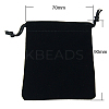 Rectangle Velvet Jewelry Bags LS-X-TP-A001-7x9cm-2-1