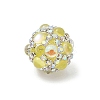 Sparkling Acrylic Encrusted Round Beads CLAY-NH0003-03S-06-2