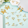 24Pcs 4 Styles 316 Surgical Stainless Steel Clip-on Earring Converters Findings STAS-SC0010-35G-3