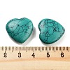Heart Synthetic Turquoise Palm Stones G-C134-06A-07-3