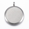 316 Surgical Stainless Steel Diffuser Locket Pendants STAS-H404-42G-3