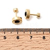 304 Stainless Steel Flat Round Stud Earrings EJEW-F396-01G-01-3