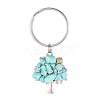 Chip Synthetic Turquoise Keychain KEYC-JKC00219-02-1