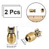 2Pcs Brass Beads KK-NB0002-91-2