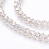 Electroplate Glass Beads Strands EGLA-F003-C13-2