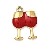 304 Stainless Steel Enamel Pendants STAS-I355-02G-1