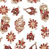 36Pcs 6 Styles Alloy Enamel Connector Charms FIND-FS0004-46B-3