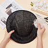 Linen Mini Hat Fascinator Base AJEW-WH0472-54B-3