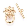 10Pcs Brass Toggle Clasps KK-T073-41G-2