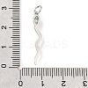 Brass Micro Pave Cubic Zirconia Pendants KK-V007-007P-01-3
