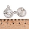 Brass Pendants Pave Shell KK-L208-75P-3