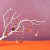 Halloween Theme Alloy Enamel Pendant Decorations HJEW-AB00251-4