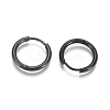304 Stainless Steel Huggie Hoop Earrings EJEW-F111A-17mm-B-2