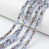 Electroplate Glass Beads Strands EGLA-A034-J4mm-R03-1