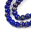 Baking Paint Glass Beads Strands DGLA-N010-8mm-05-3