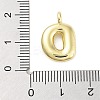 Rack Plating Brass Balloon Letter Pendants KK-C050-01G-D-3