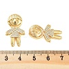 Rack Plating Brass Clear Cubic Zirconia Pendants KK-S379-09G-A-3