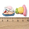 Summer Theme Opaque Resin Cabochons CRES-I046-03-4